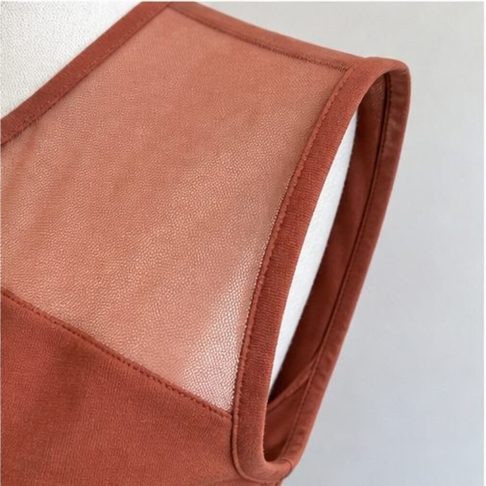 Rust Button Blouse - Picture 5 of 6